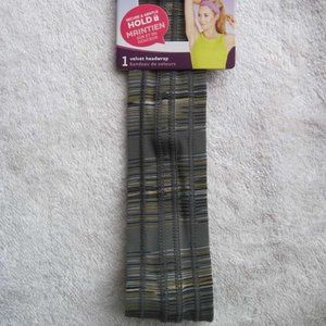 1 Goody Athletique Soft Gentle Hold Wide Velvet Fabric Ouchless Head Wrap Band